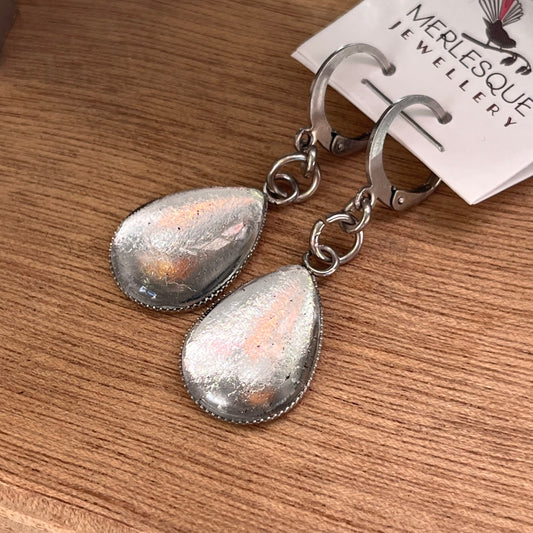 SILVER TEARDROP EARRINGS