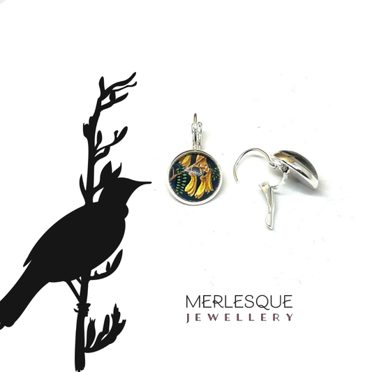 KOWHAI GLASS DOME EARRINGS