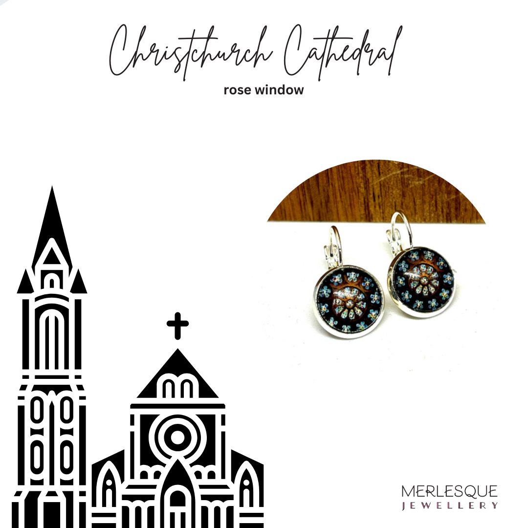 ROSE WINDOW NECKLACE & EARRINGS