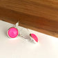 FLURO HOT PINK EARRINGS