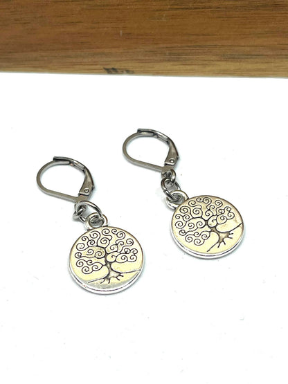 ROUND TREE OF LIFE EARRINGS