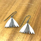 sterling silver fantail earrings 