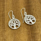 sterling silver tree of life earrings 