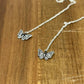 Sterling silver Butterfly threader earrings